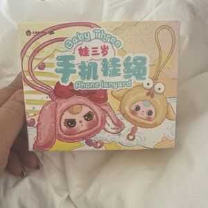 Baby Three phone lanyard plush blind box.